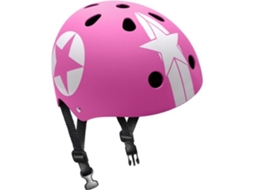 Capacete STAMP Pink Star com roda de ajuste - Tamanho 54-60 cm