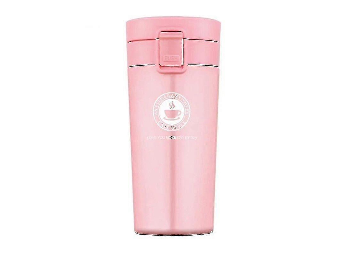 Garrafa Térmica De Aço Inoxidável, 380 Ml - Rosa