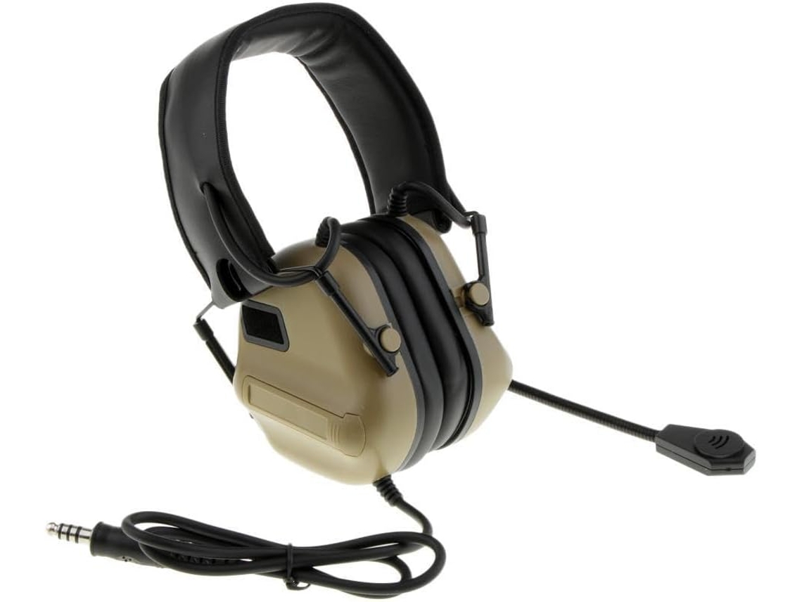 Fone De Ouvido Eletrônico Compacto Com Ajuste Altura, Microfone Removível Incluso, Ideal Para Cosplay E Esportes Ao Ar