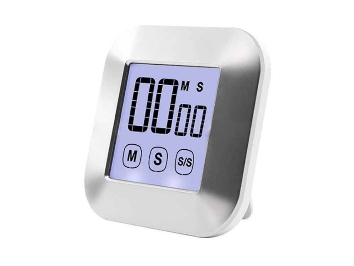 Timer Digital De Cozinha Dual Com Alarme De Volume Ajustável Cronômetro Tela Lcd Grande Cronômetro