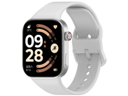 Bracelete Para Xiaomi Band 9 Pro / 8 Pro - Silicone Esportivo - Fecho Reverso Dedicado Cinza Claro