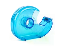 Dispensador De Fita Adesiva Manual De Plástico Transparente Para Uso Em Mesa, Ideal Para Escritório, Casa, Faça Você Mesmo, Artesanato E Papelaria.