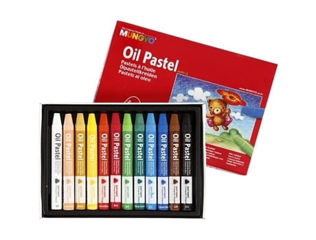 Pastéis A Óleo Mungyo Ref 38282 Multicolorido Resistentes À Luz Muito Pigmentados
