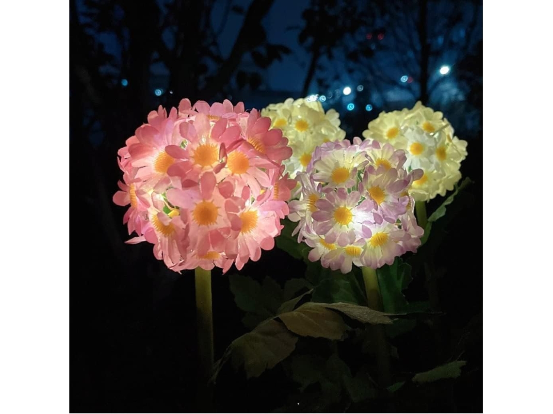 Luzes solares para jardim, com flores e painel solar amplo AQUAFORGE