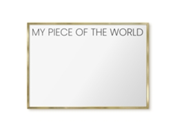 Magnetic Board For Wall My Piece Of The World For The Bedroom Espelharte (100x70 Cm)