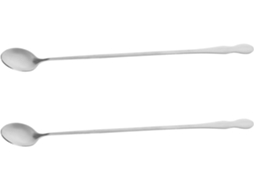Conjunto De 2 Colheres Supvox Em Aço Inoxidável Com Cabos 32cm Comprimento, Ideais Para Servir E Misturar Design