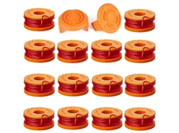 16 Bobinas De Linha Para Worx Wa0010 Wg175, Recarregáveis 10ft Peças De Reposição