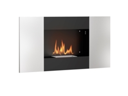 Fogão a Bioetanol de Parede 0.9l em Aço Inoxidável, 100x15x54 cm, preto e prata BTFORUS