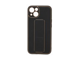 Capa de Telefone de Couro com Moldura de Metal Luxuosa para iPhone 13, resistente a Arranhões e Quedas EOOCOO