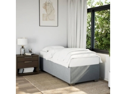 Vidaxl Estrutura De Cama Sem Colchão 100x200 Cm Tecido Cinzento-claro