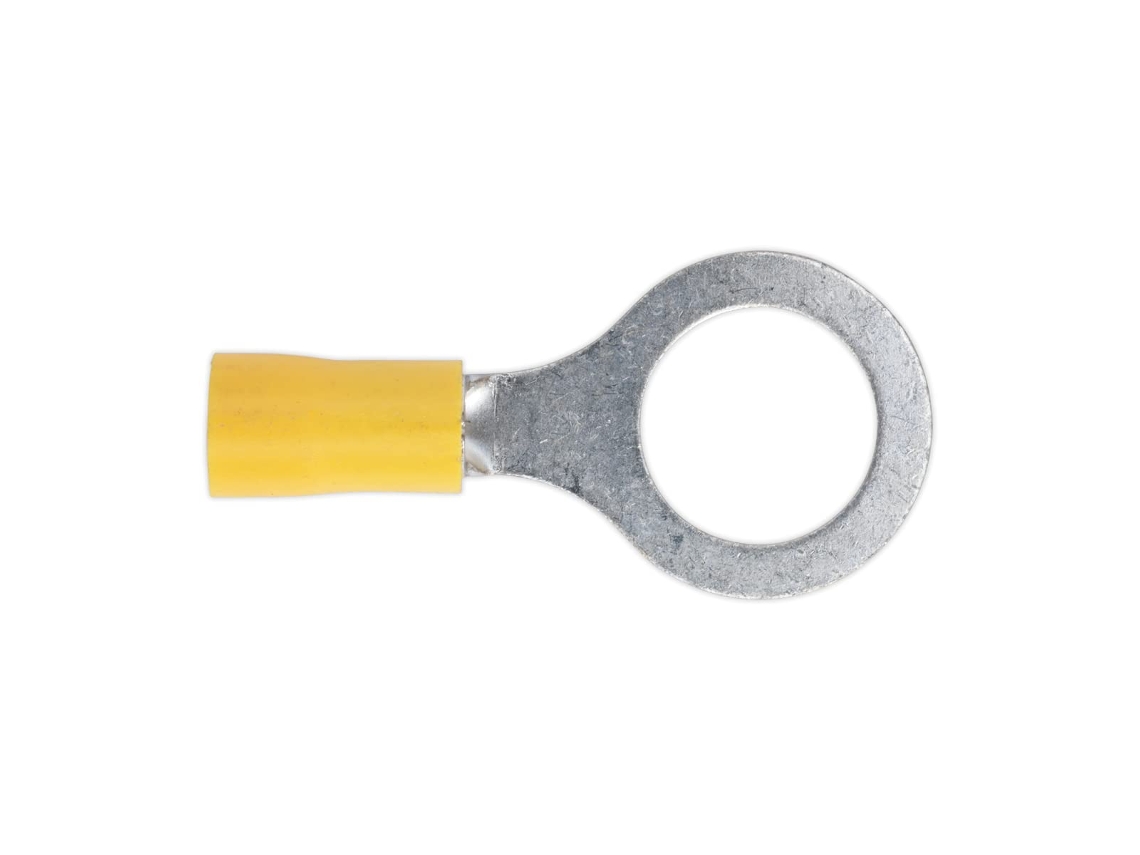 Terminal De Anel De Fácil Entrada Yt17, 13 Mm (1/5,1 Cm), Amarelo, Pacote Com 100 Unidades