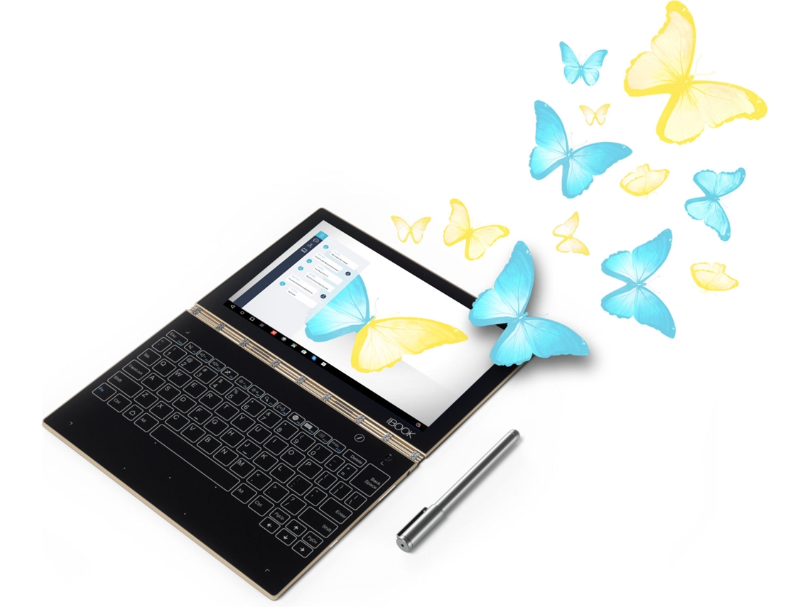 Portátil Híbrido LENOVO Yoga Book Yb1-X91F (10.1'' - Intel Atom x5-Z8550 - 4 GB RAM - 64 GB eMMC - Intel HD Graphics)