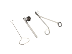 Baok-3 Peças De Ferramenta Para Apagar Velas Em Aço Inoxidável Snuffer Cortador De Mecha Conjunto De Tesouras Para Velas Vendido Quente