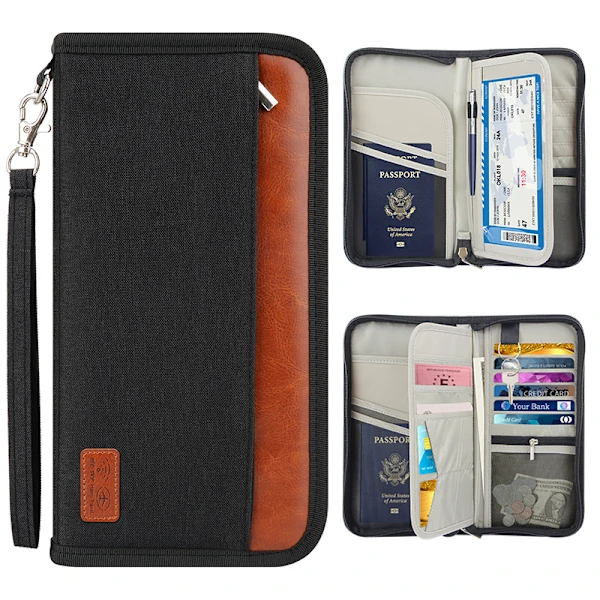 //mala, Porta passaporte Familiar, Documentos de Viagem F2 AQUAFORGE