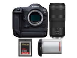 Eos R3 + Rf 100 400mm F/5.6 8 Is Usm + 1 Sandisk 128gb Extreme Pro Cfexpress Type B + Canon Lp e19 + Ebook Pricedirect CANON