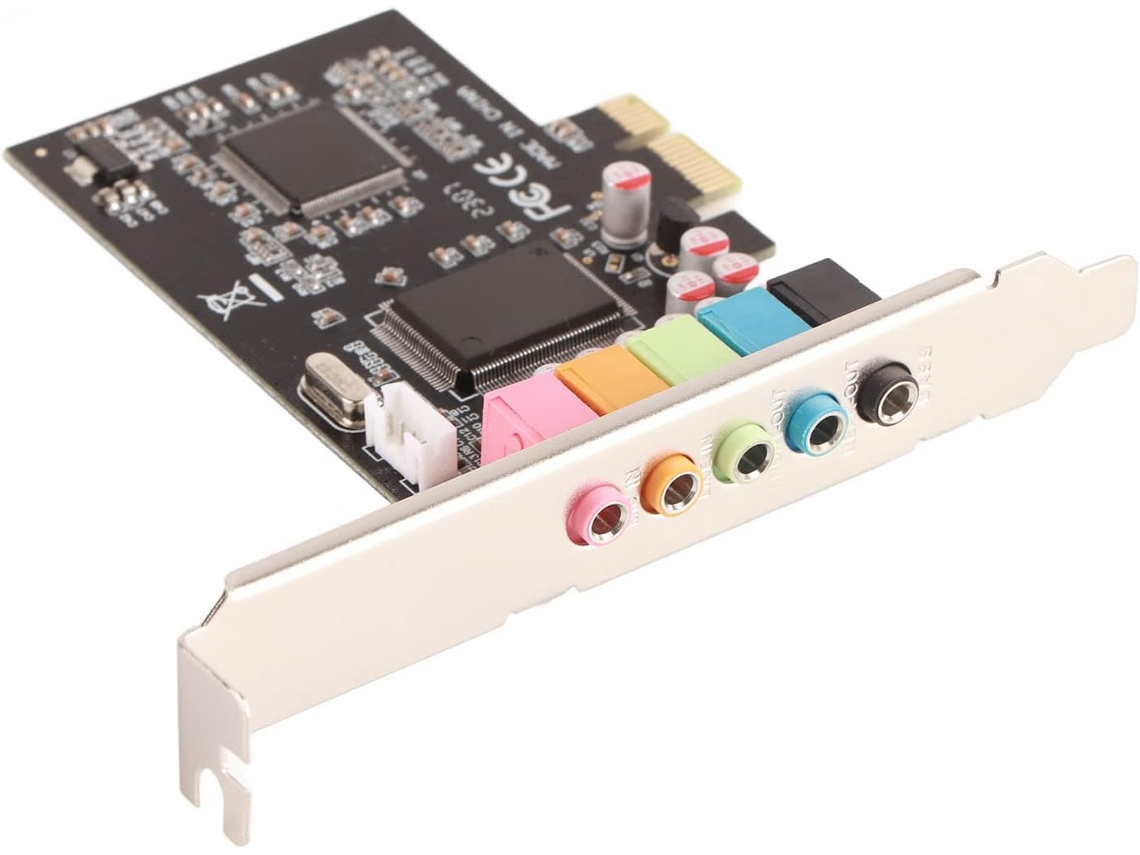 Placa De Som Estéreo De 6 Canais Para Desktop Com Conversão De Sinal E Cd