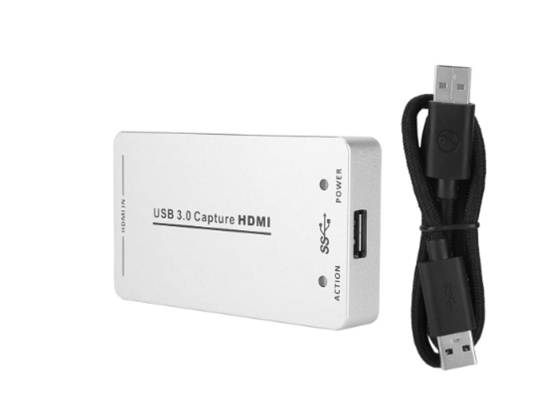 Placa De Captura Hdmi Usb3.0 Captura Vídeo Hd, Gravação Para Streaming, Jogos E Vídeos Branco Bestvite