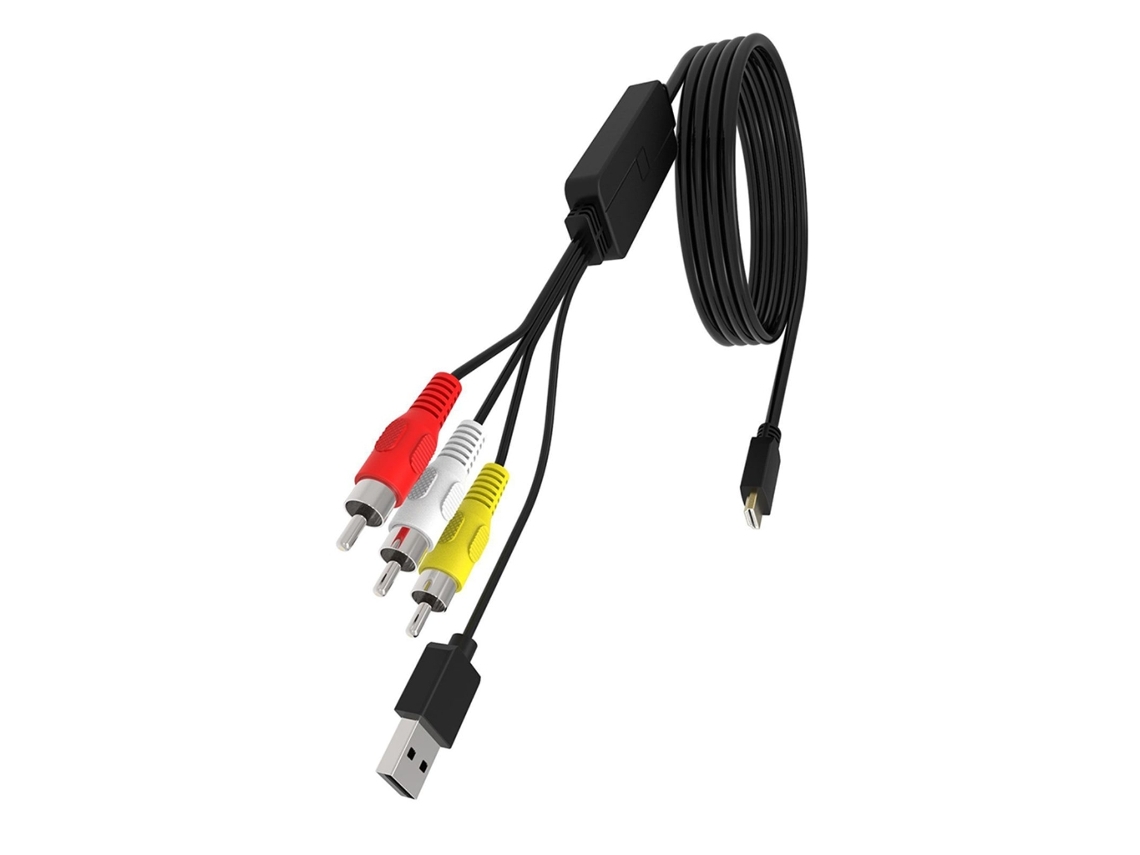 Adaptador conversor 3RCA para HDTV, conversão de sinal 1080P para consoles de jogos Slowmoose