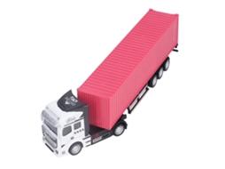 Primerox modelo de Caminhão Baú 1:48 Rosa Vívido Exquisito Brinquedo Decorativo para Acima de 3 Anos