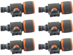 Conjunto De 6 Conectores Parada Para Mangueira Jardim Facilitar O