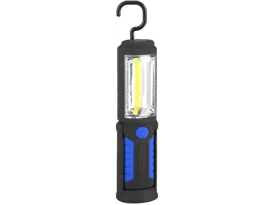 Lanternas De Acampamento Recarregáveis, Luz De Trabalho Led Com Lanterna Magnética, Led Cob De 2200 Mah, 650 Lm, 3 W, Azul Olysi Shop
