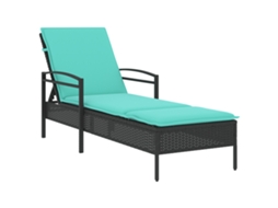 Sun Lounger, Sun Loungers Vidaxl Preto Rattan / Vime (n/a)
