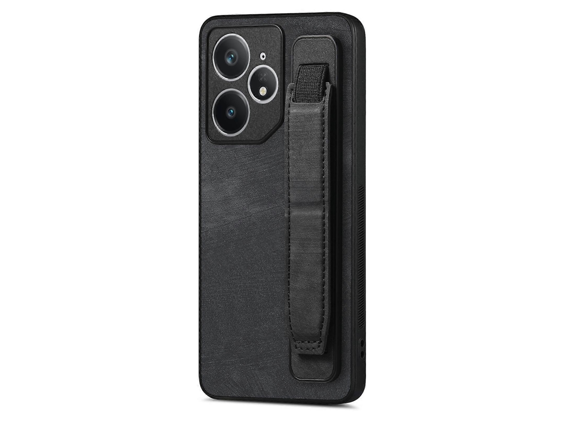 Capa De Couro Para Celular Com Suporte Para Pulseira Retrô