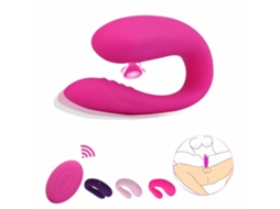Vibrador Íntimo para Mujer Con Succión Y Vibración Rosa