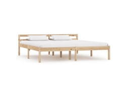 Vidaxl Estrutura De Cama 160x200 Cm Madeira Pinho Maciço