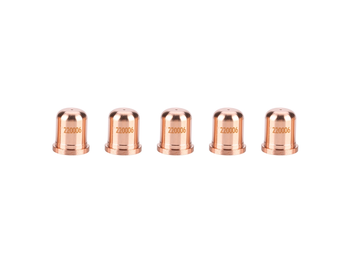 5 Peças De Bico De Corte De Cobre Telúrio Para Tocha De Corte Plasma Max1250 Acessório Ferramenta 220006