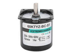 Motor De Redução De Velocidade Síncrono Ca De Metal, 15rpm, Ca220v, Micromotor Com Suporte E Eixo Excêntrico