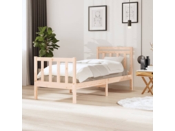 Estrutura De Cama Pequena Solteiro 75x190 Cm Madeira Maciça