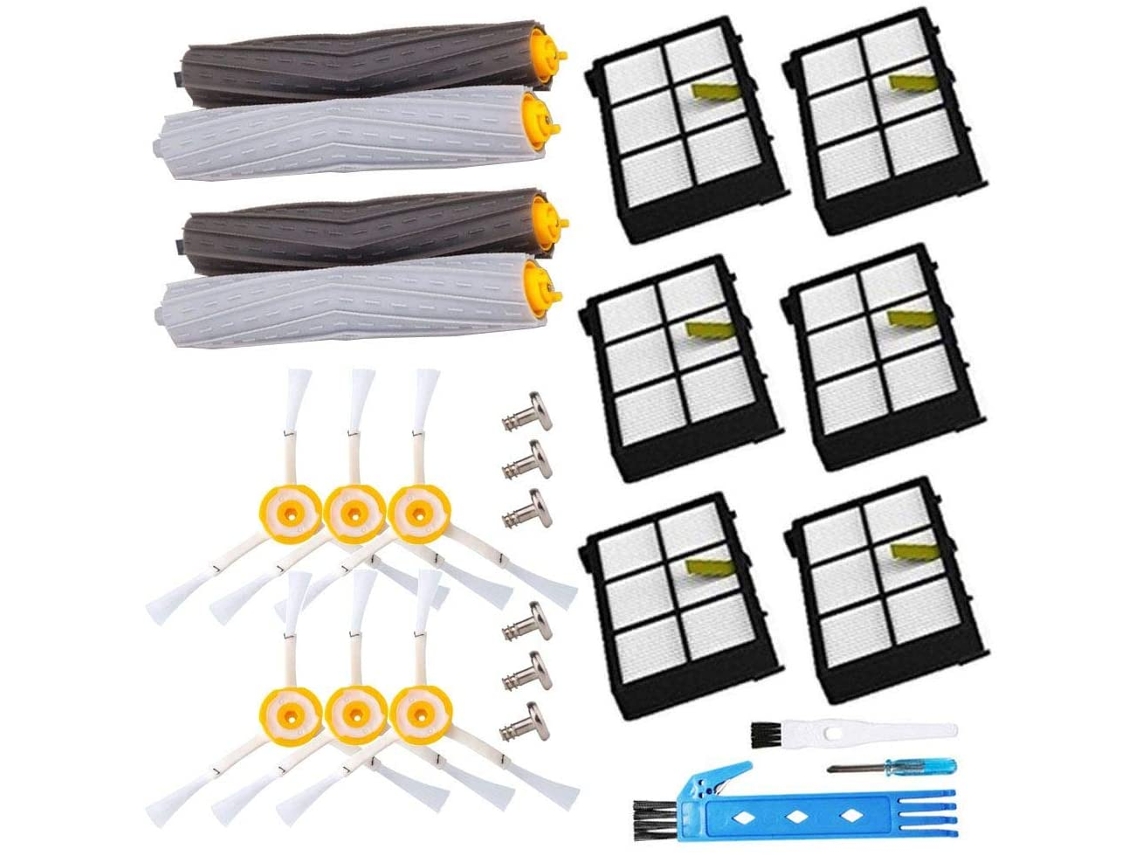 Escovas de Reposição e Filtro Hepa para Irobot Roomba Série 800/900 BRILVIBERA (25 Peças)
