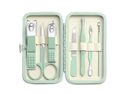 Kit de Manicure com Tesoura de Sobrancelha e Alicate de Unhas em Aço Inoxidável para Cuidados Pessoais