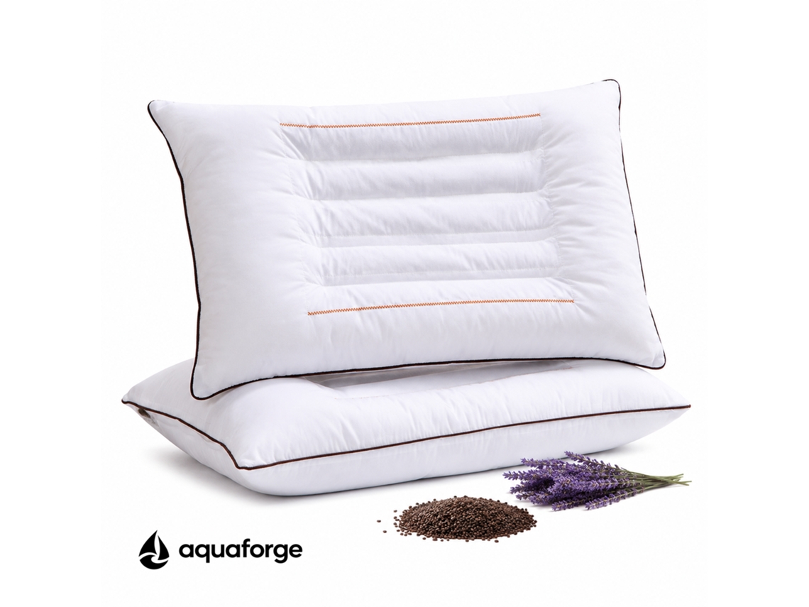 Almofada Cervical Ergonómica Algodão Respirável 45 X 70 Cm