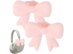 Conjunto De 2 Laços Decorativos 3d Silicone Para Fones Ouvido, Ideais Para Mulheres, Adolescentes E Adultos, Perfeitos