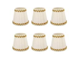 Conjunto de 6 Abajures de Tecido Estilo Simples para E14