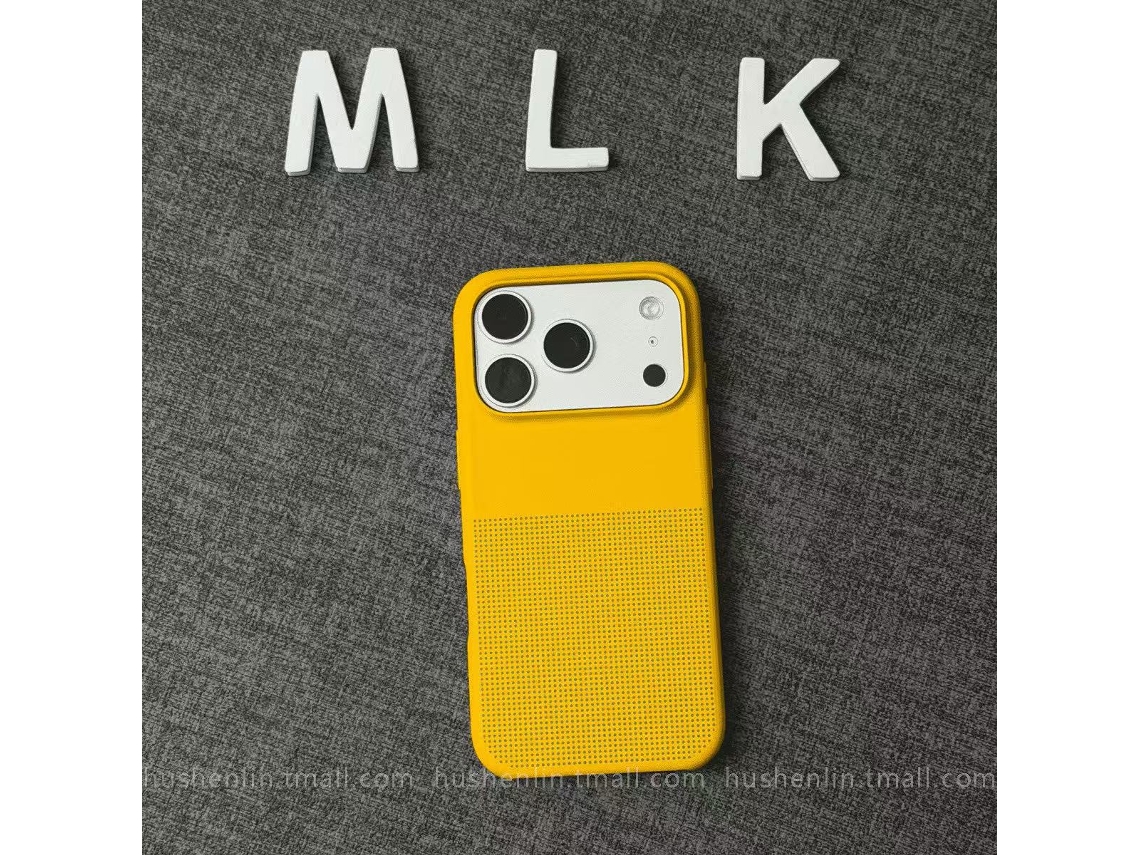Capa Magnética Para Celular (iphone 17 Pro) Com Estampa De Pontos Em Arenito E Acabamento Fosco.