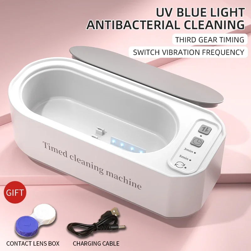 Limpador Ultrassônico Óculos 50khz Lentes de Contato MDUG (luz Azul)