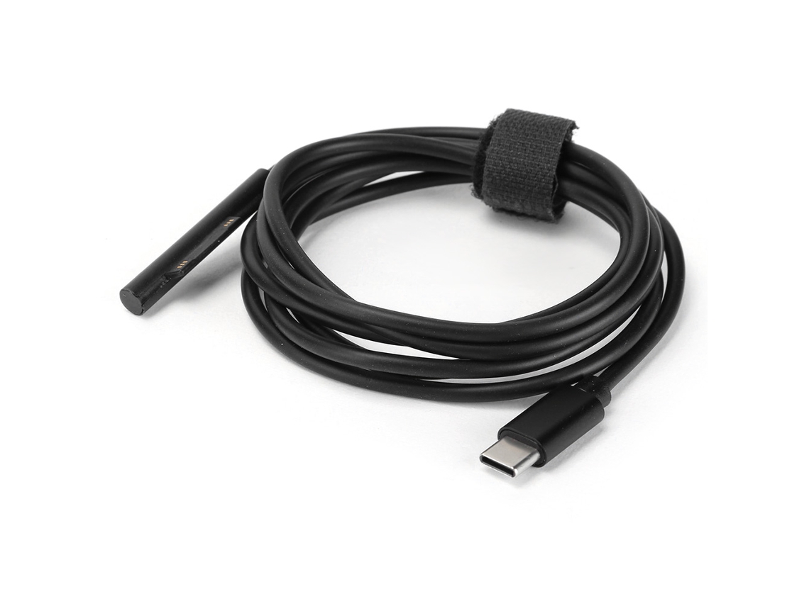 Cable de Carga Pd para Microsoft Surface Pro 5/6/3/4 Go Book 1/2 15v 3.25a Accesorio para Tablet Tipo c