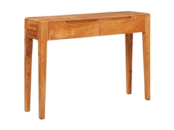 Vidaxl Aparador Castanho 110 X 30 X 80 Cm Madeira Sólida De Acácia