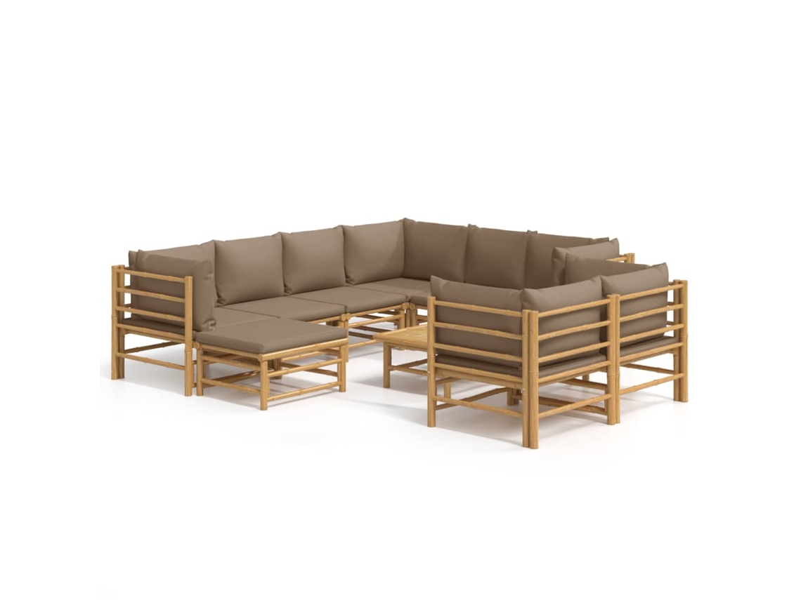 Garden Lounge Set, Garden Lounge Sets Vidaxl Marrom Bambu (n/a)