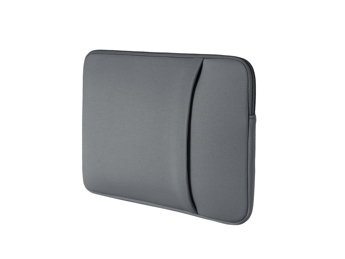 Capa Para Portátil 15 Polegadas, Acolchoada, Com Fecho De Correr, Cinza, Para Transporte Diário Tressino