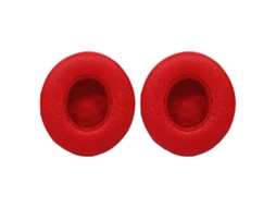 Almofadas Zruxe Para Beats Solo 2 Com Fio On-ear Vermelho (par De 2, Espuma De Memoria, Instalacao Facil)