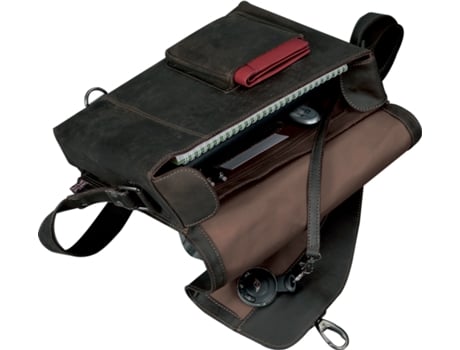 Bolsa de Ombro PRIDE&SOUL Sra. Noel Feito de Couro Marrom