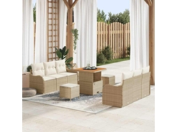 Vidaxl Conjunto De Sofá De Jardim 9 Unid. 8-número De Lugares