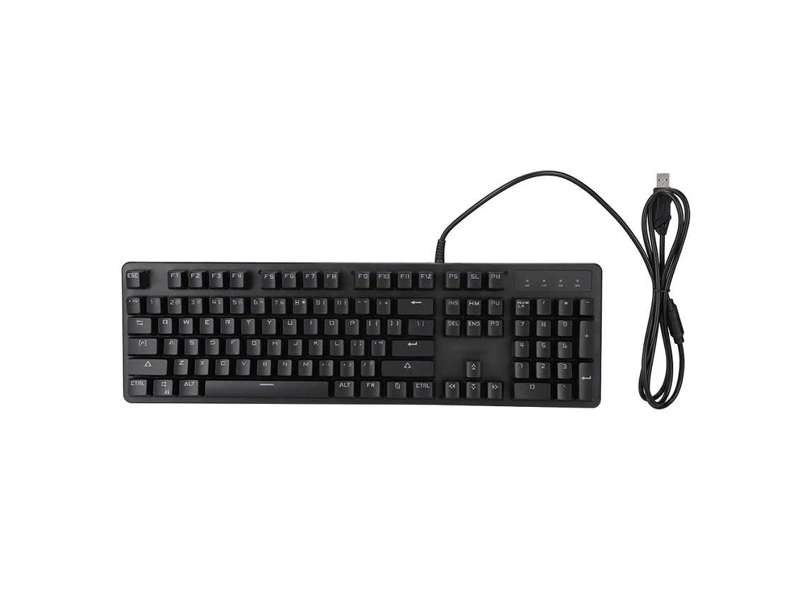 Teclado Mecânico Todo em Chinêslaxiscreed (interruptor Azul Verdadeiro Mecânico Rgb Retroiluminado)