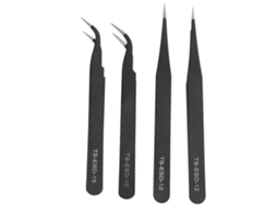 Conjunto de 4 Pinças de Precisão BRILVIBERA