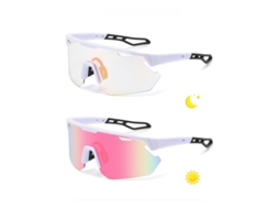 Óculos de Sol para Ciclismo, Óculos de Sol Fotocromáticos para Homens e Mulheres, Proteção Uv, 1 Unidade Rosa SIURN
