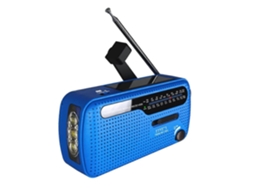 Rádio de Corda Zengo, Solar com Manivela, Portátil Sobrevivência e Emergência Am/fm/sw Carregado R Usb para Celular, a Ba GOKOCO